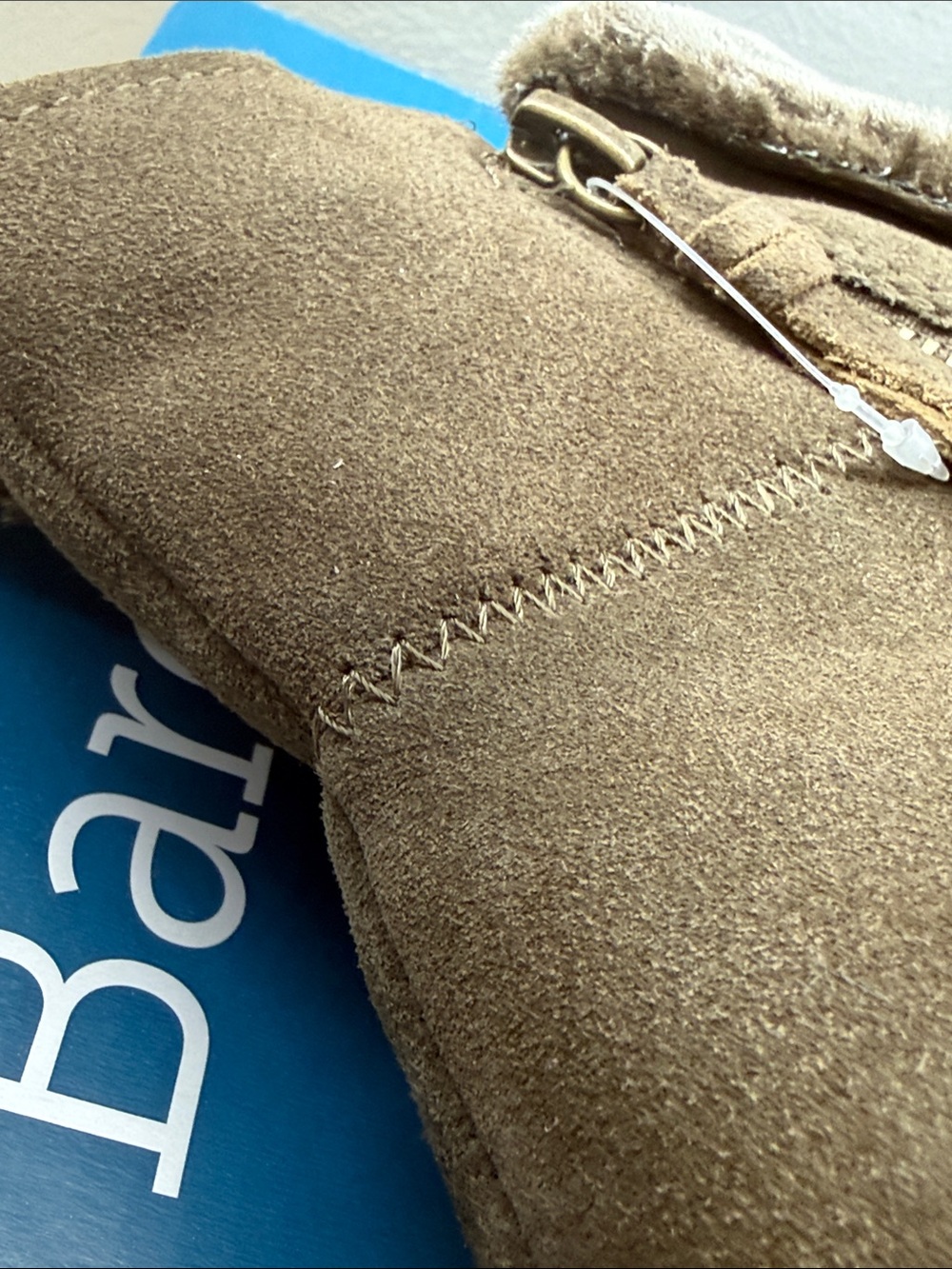 BareTraps WYOMING is Brown Suede Fleece-Cuff Lug Ankle Boot Woman’s Size 7 NWT - Picture 9 of 12